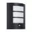 Eglo Wandleuchte City Stahl Schwarz | IP44 - Geeignet für 1x E27 - Bewegungssensor